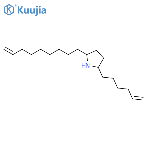 2-(hex-5-en-1-yl)-5-(non-8-en-1-yl)pyrrolidine structure