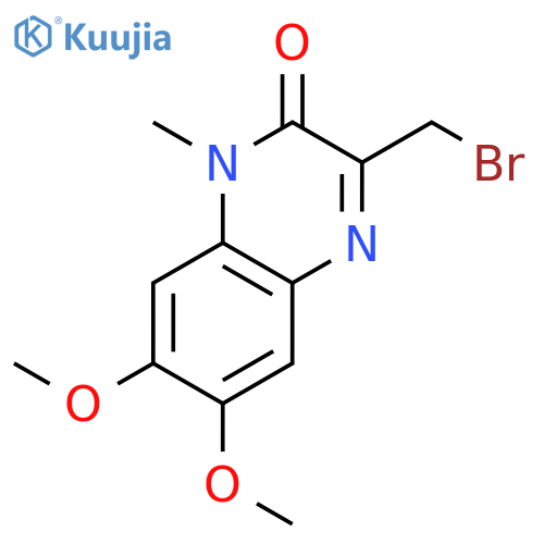2(1H)-Quinoxalinone,3-(bromomethyl)-6,7-dimethoxy-1-methyl- structure