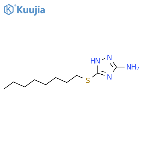 1H-1,2,4-Triazol-3-amine, 5-(octylthio)- structure