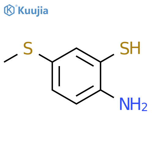 Benzenethiol, 2-amino-5-(methylthio)- structure