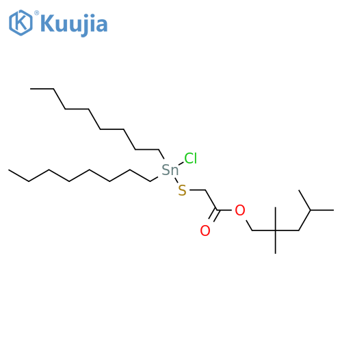 Acetic acid, [(chlorodioctylstannyl)thio]-, 2,2,4-trimethylpentyl ester structure