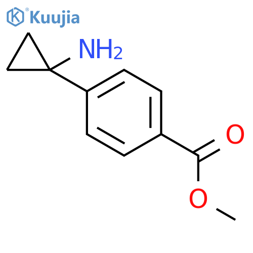 Methyl 4-(1-aminocyclopropyl)benzoate structure