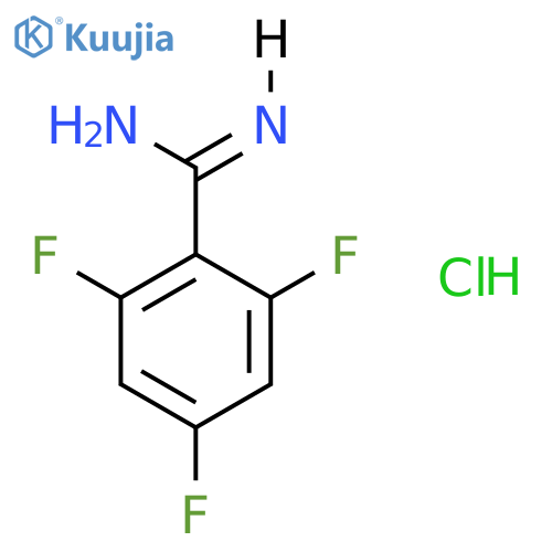 2,4,6-Trifluorobenzimidamide hydrochloride structure