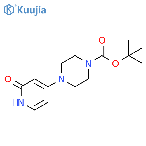 tert-butyl 4-(2-hydroxypyridin-4-yl)piperazine-1-carboxylate structure