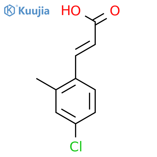 3-(4-chloro-2-methylphenyl)prop-2-enoic acid structure