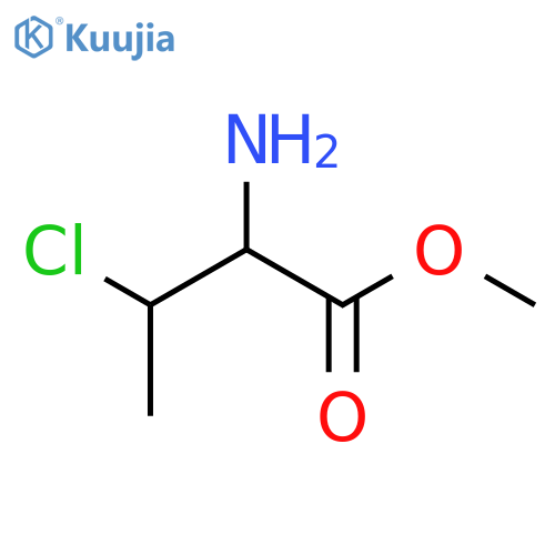 Methyl 2-amino-3-chlorobutanoate structure