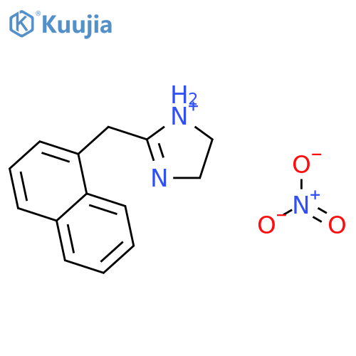 4,5-Dihydro-2-(1-naphthylmethyl)-1H-imidazolium nitrate structure