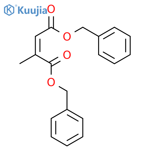 2-Butenedioic acid, 2-methyl-, bis(phenylmethyl) ester, (Z)- structure