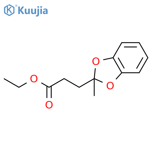 Ethyl 3-(2-methyl-1,3-benzodioxol-2-yl)propanoate structure