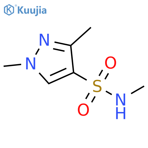 N,1,3-trimethyl-1H-pyrazole-4-sulfonamide structure
