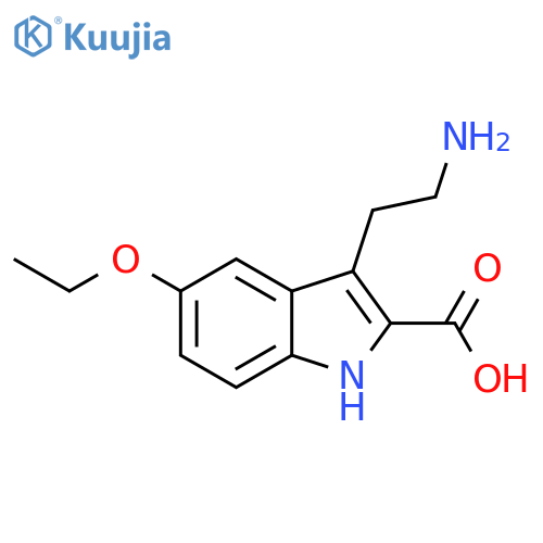 3-(2-Amino-ethyl)-5-ethoxy-1H-indole-2-carboxylic acid structure