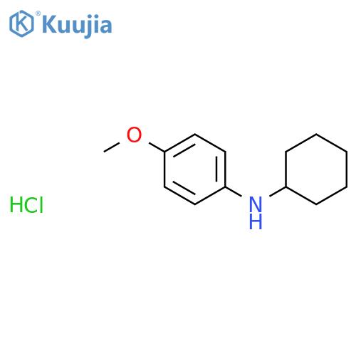 N-cyclohexyl-4-methoxyaniline hydrochloride structure
