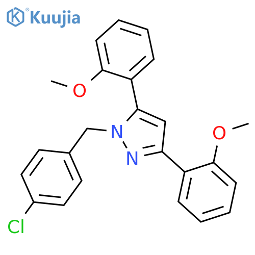 1-(4-Chloro-benzyl)-3,5-bis-(2-methoxy-phenyl)-1H-pyrazole structure