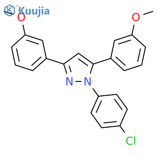 1-(4-Chloro-phenyl)-3,5-bis-(3-methoxy-phenyl)-1H-pyrazole structure