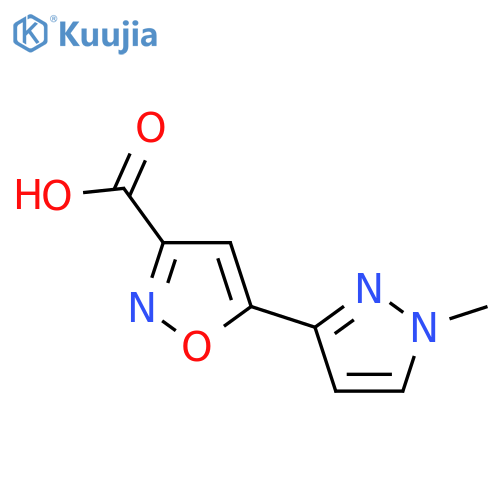 5-(1-methyl-1H-pyrazol-3-yl)-1,2-oxazole-3-carboxylic acid structure
