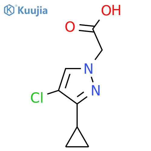 (4-Chloro-3-cyclopropyl-pyrazol-1-yl)-acetic acid structure