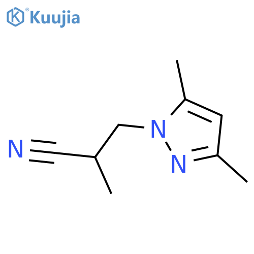 3-(3,5-Dimethyl-1H-pyrazol-1-yl)-2-methylpropanenitrile structure
