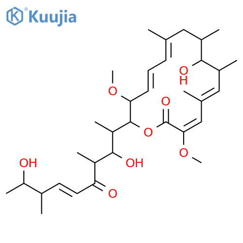 Oxacyclohexadeca-3,5,11,13-tetraen-2-one,16-[(1S,2R,3S,5E,7S,8R)-2,8-dihydroxy-1,3,7-trimethyl-4-oxo-5-nonenyl]-8-hydroxy-3,15-dimethoxy-5,7,9,11-tetramethyl-,(3Z,5E,7R,8S,9S,11E,13E,15S,16R)- (9CI) structure