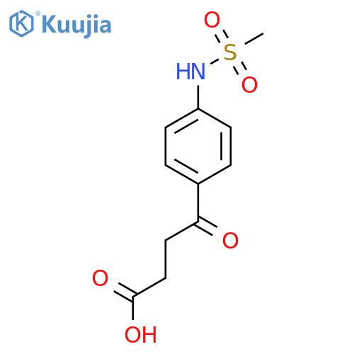 4-(4-(Methylsulfonamido)phenyl)-4-oxobutanoic acid structure