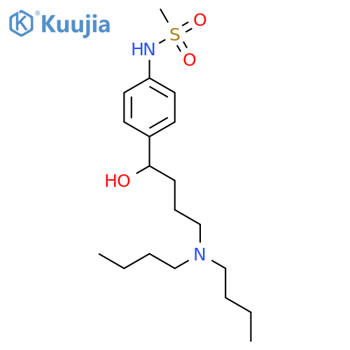 Methanesulfonamide, N-[4-[4-(dibutylamino)-1-hydroxybutyl]phenyl]- structure