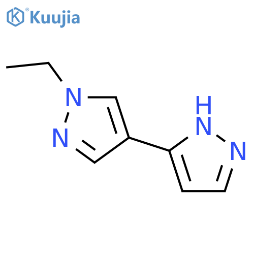 1-ethyl-4-(1H-pyrazol-3-yl)-1H-pyrazole structure