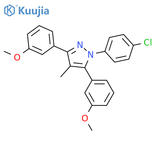 1-(4-Chloro-phenyl)-3,5-bis-(3-methoxy-phenyl)-4-methyl-1H-pyrazole structure