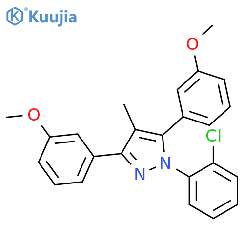 1-(2-Chloro-phenyl)-3,5-bis-(3-methoxy-phenyl)-4-methyl-1H-pyrazole structure