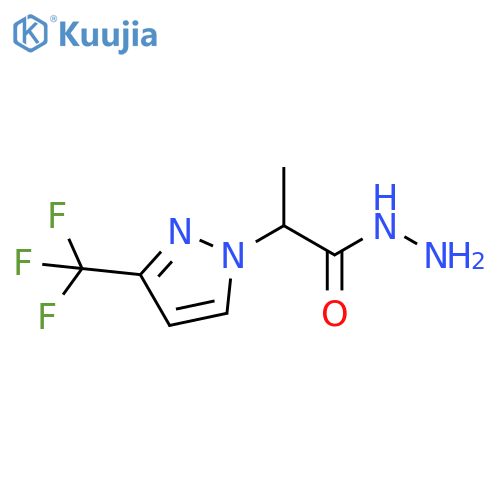2-3-(trifluoromethyl)-1H-pyrazol-1-ylpropanehydrazide structure