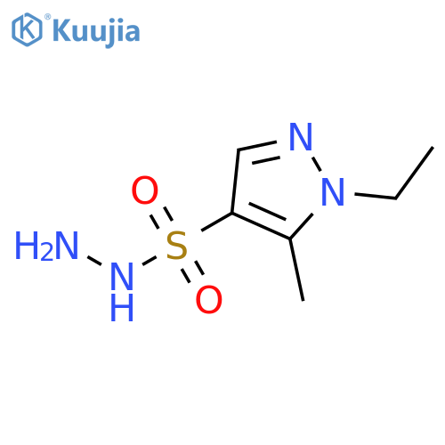 1-Ethyl-5-methyl-1H-pyrazole-4-sulfonohydrazide structure
