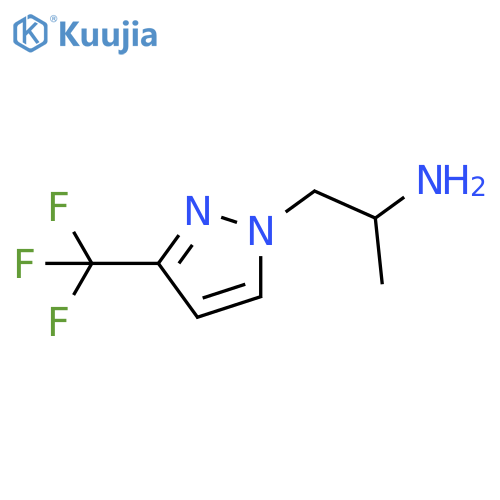 1-3-(trifluoromethyl)-1H-pyrazol-1-ylpropan-2-amine structure