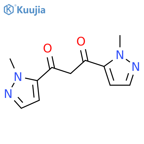 1,3-bis(1-methyl-1H-pyrazol-5-yl)propane-1,3-dione structure