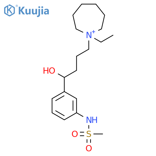 1H-Azepinium, 1-ethylhexahydro-1-[4-hydroxy-4-[3-[(methylsulfonyl)amino]phenyl]butyl]- structure