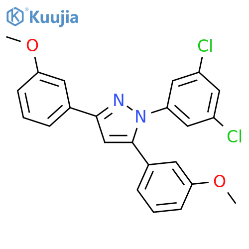 1-(3,5-Dichloro-phenyl)-3,5-bis-(3-methoxy-phenyl)-1H-pyrazole structure