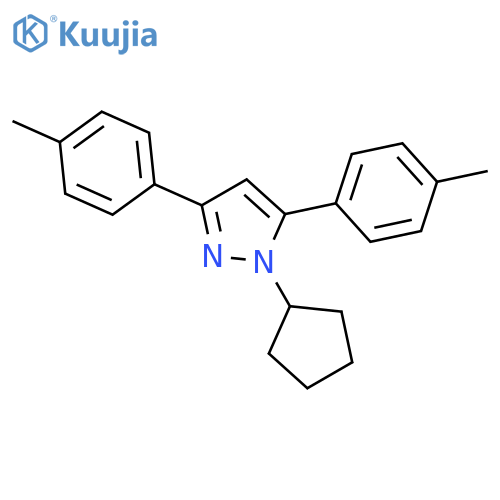 1-Cyclopentyl-3,5-di-p-tolyl-1H-pyrazole structure