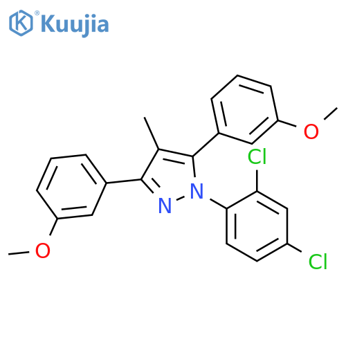 1-(2,4-Dichloro-phenyl)-3,5-bis-(3-methoxy-phenyl)-4-methyl-1H-pyrazole structure
