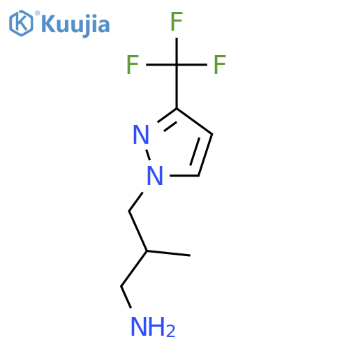{2-Methyl-3-3-(trifluoromethyl)-1H-pyrazol-1-ylpropyl}amine structure