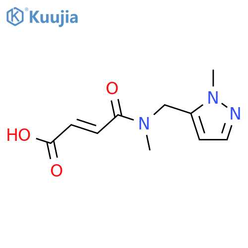 (2E)-4-{Methyl(1-methyl-1H-pyrazol-5-yl)methylamino}-4-oxobut-2-enoic Acid structure