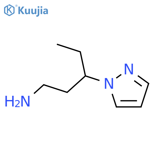 3-(1H-Pyrazol-1-yl)pentylamine structure