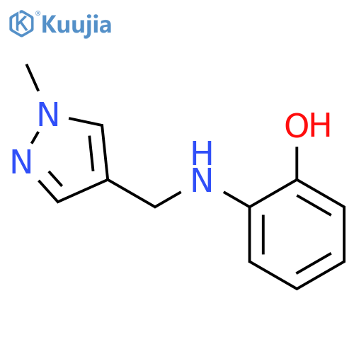 2-{(1-methyl-1H-pyrazol-4-yl)methylamino}phenol structure