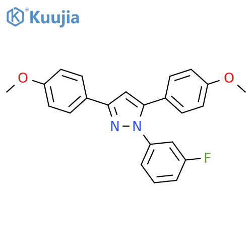 1-(3-Fluoro-phenyl)-3,5-bis-(4-methoxy-phenyl)-1H-pyrazole structure
