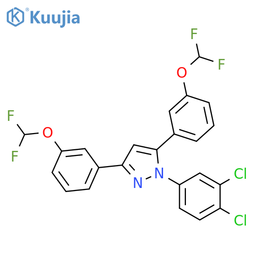 1-(3,4-Dichloro-phenyl)-3,5-bis-(3-difluoromethoxy-phenyl)-1H-pyrazole structure