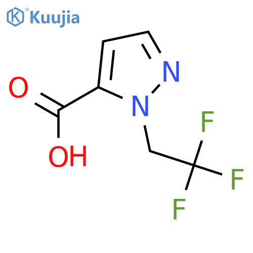 1-(2,2,2-Trifluoroethyl)-1H-pyrazole-5-carboxylic acid structure