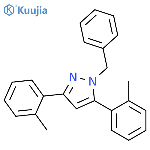 1-Benzyl-3,5-di-o-tolyl-1H-pyrazole structure