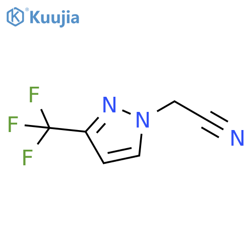 2-3-(trifluoromethyl)-1H-pyrazol-1-ylacetonitrile structure