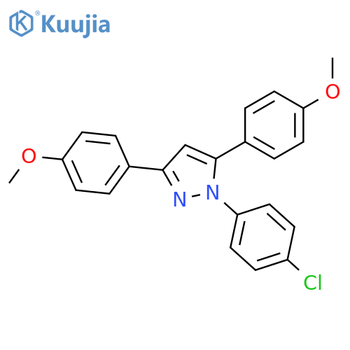 1-(4-Chloro-phenyl)-3,5-bis-(4-methoxy-phenyl)-1H-pyrazole structure