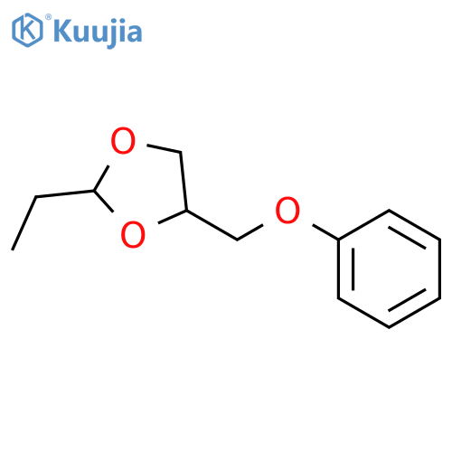 1,3-Dioxolane, 2-ethyl-4-(phenoxymethyl)- structure