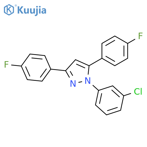 1-(3-Chloro-phenyl)-3,5-bis-(4-fluoro-phenyl)-1H-pyrazole structure