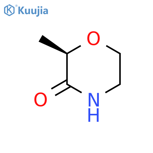 (R)-2-Methyl-3-oxo-perhydro-1,4-oxazin structure