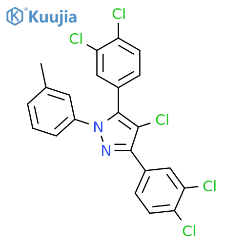 4-Chloro-3,5-bis-(3,4-dichloro-phenyl)-1-m-tolyl-1H-pyrazole structure