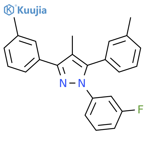 1-(3-Fluoro-phenyl)-4-methyl-3,5-di-m-tolyl-1H-pyrazole structure